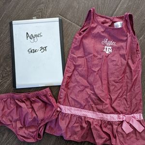 Texas A&M Aggies dress, size 3T